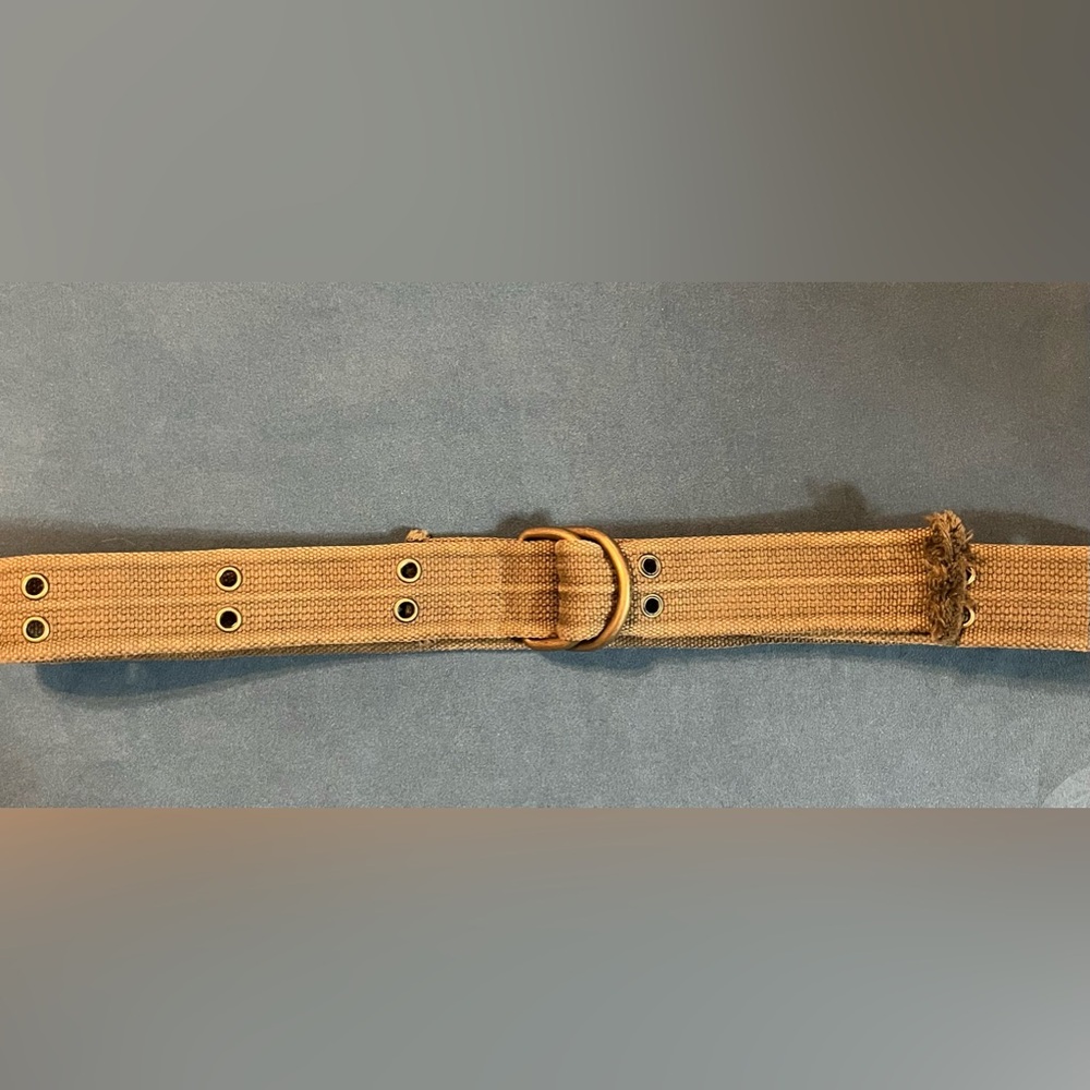 Canvas light olive green belt
